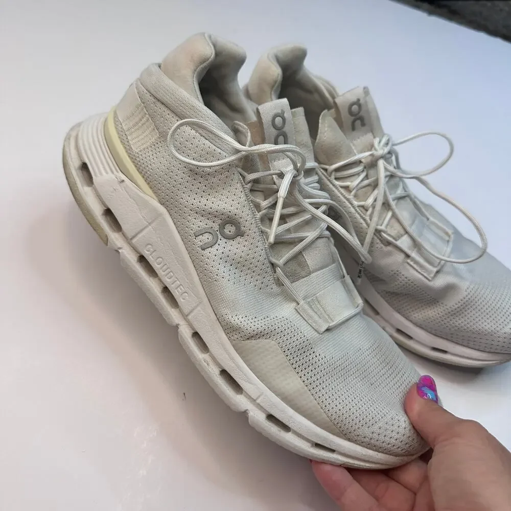 On Cloud All White Cloudnova Sneakers